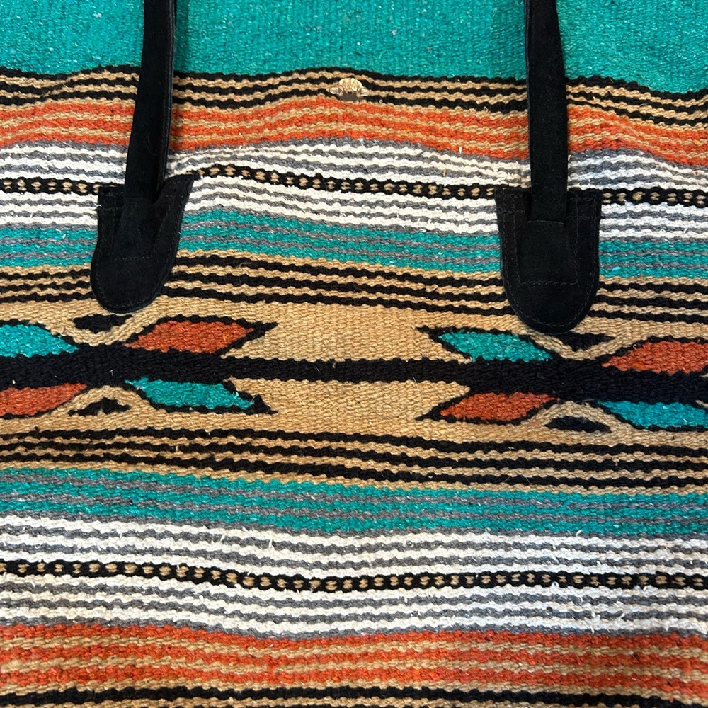 Multicolor Patterned Satchel Bag - Picture 5 of 15